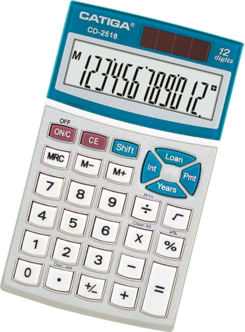 12 Digits Financial Calculator