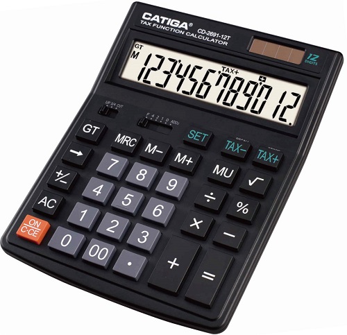 12 Digits Tax Function Calculator