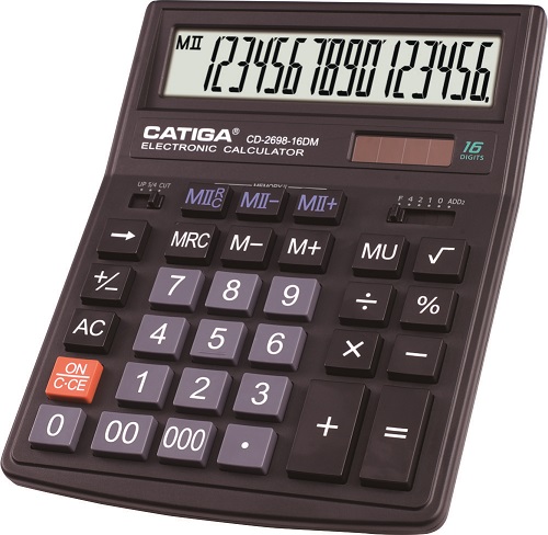 16 Digits Double Memory Calculator