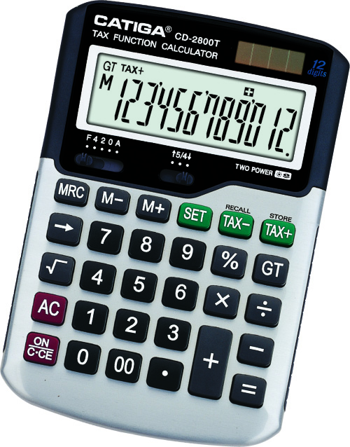 12 Digits Tax Function Calculator