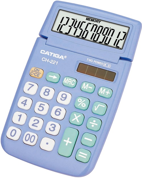 12 Digits Handheld Calculator