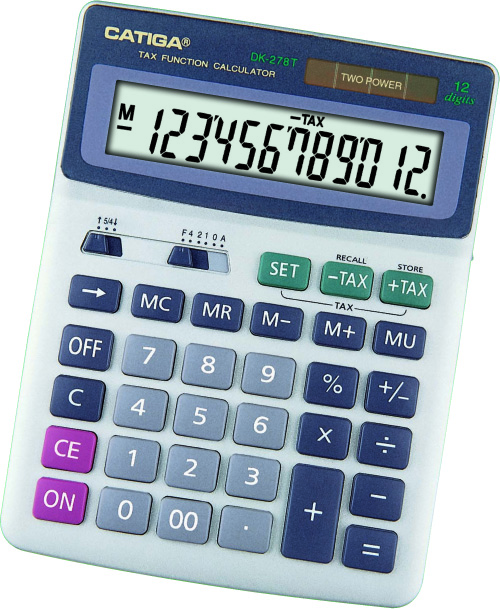 12 Digits Tax Function Calculator