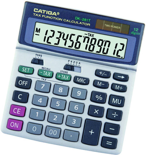 12 Digits Tax Function Calculator